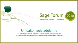 SAGE Forum 2010. Barcelona, 13 de mayo.