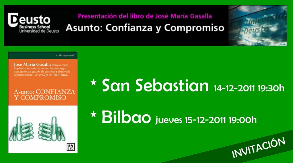 INVITACIÓN PRESENTACIÓN LIBRO: San Sebastián (14-12-2011 19:30h) y Bilbao (15-12-2011 19:00h).