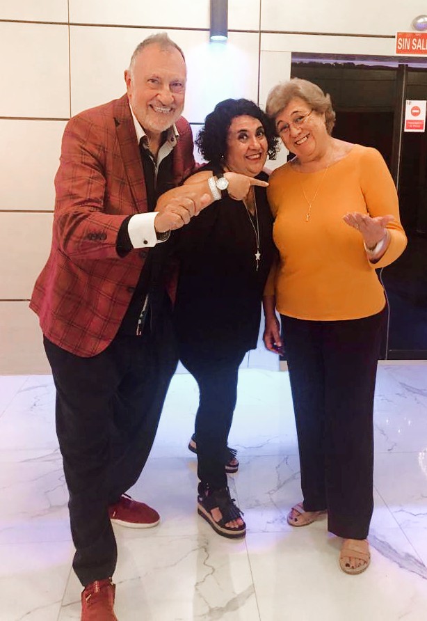 Con Cristina Arozamena y Maite